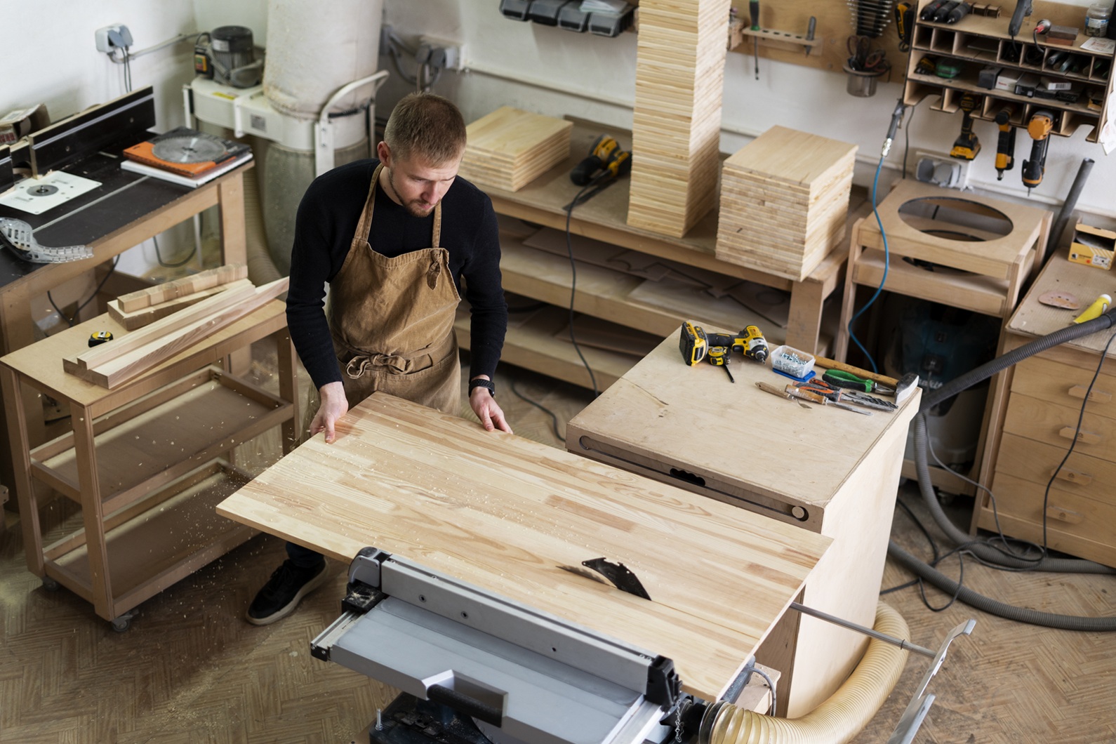 Woodsman in-house furniture manufacturing