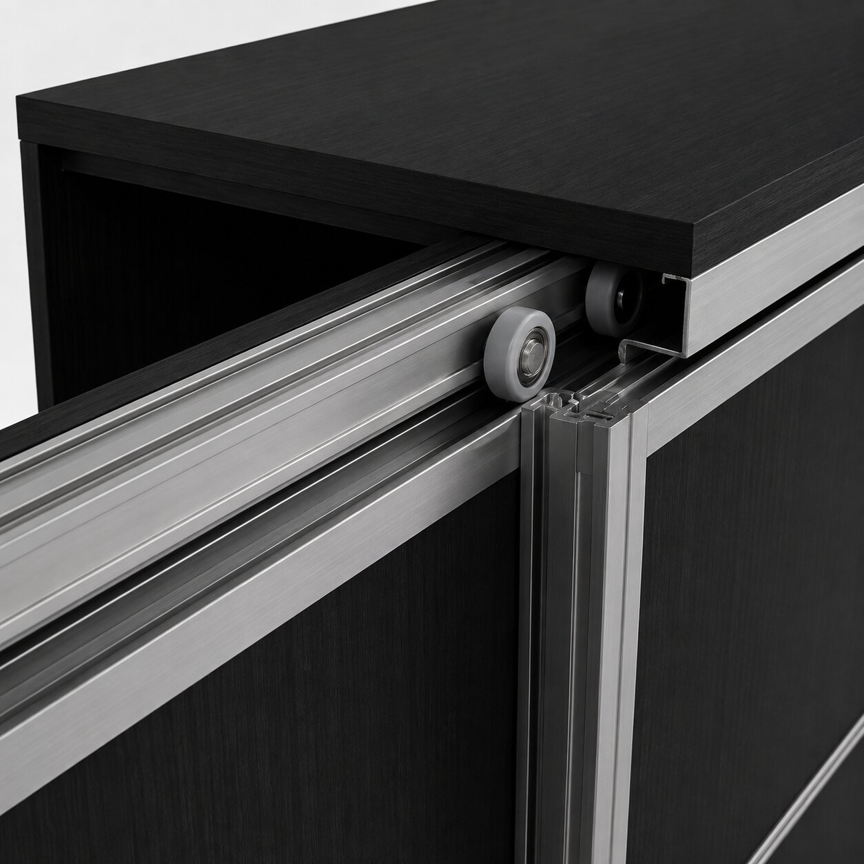 Sliding Door Wardrobe System – Graphite & Anthracite Finish