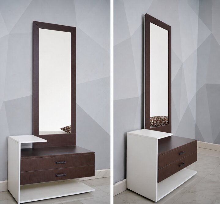 Premium 5-Piece Full Room Furniture Set – Walnut & Cream