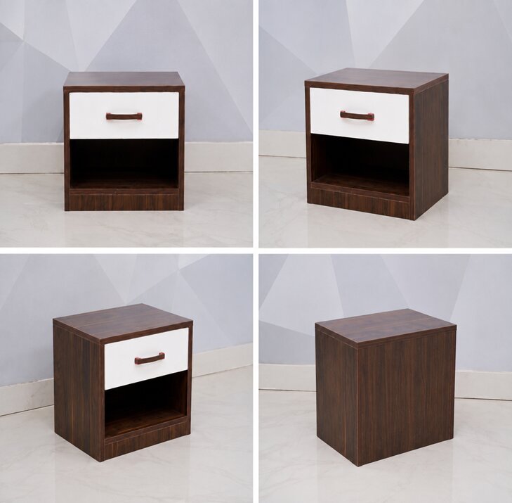 Premium 5-Piece Full Room Furniture Set – Walnut & Cream