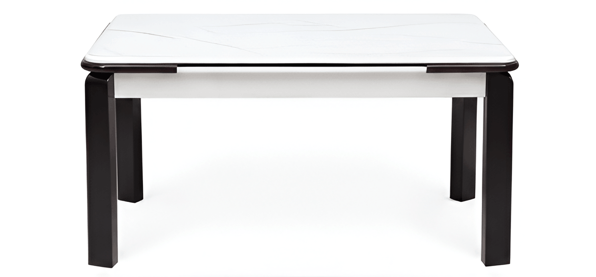 Woodsman Marble Dining Set: Dark Walnut Brown & Marble White - image 2