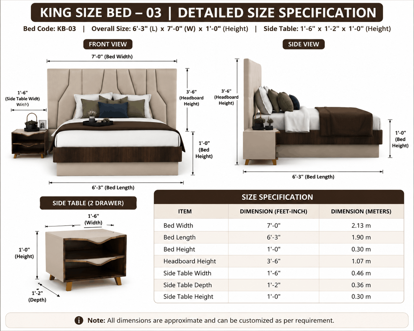 Woodsman King Size Bed – 03 - image 3