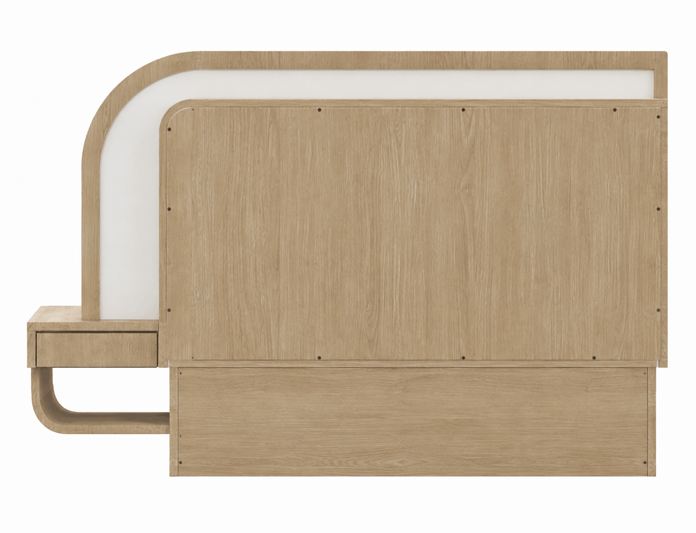 Woodsman King Size Bed with Attached Side Table - image 5