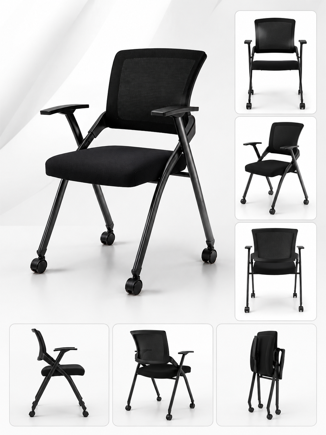 Woodsman FlexiFold Caster Chair – Set of 4 image 5