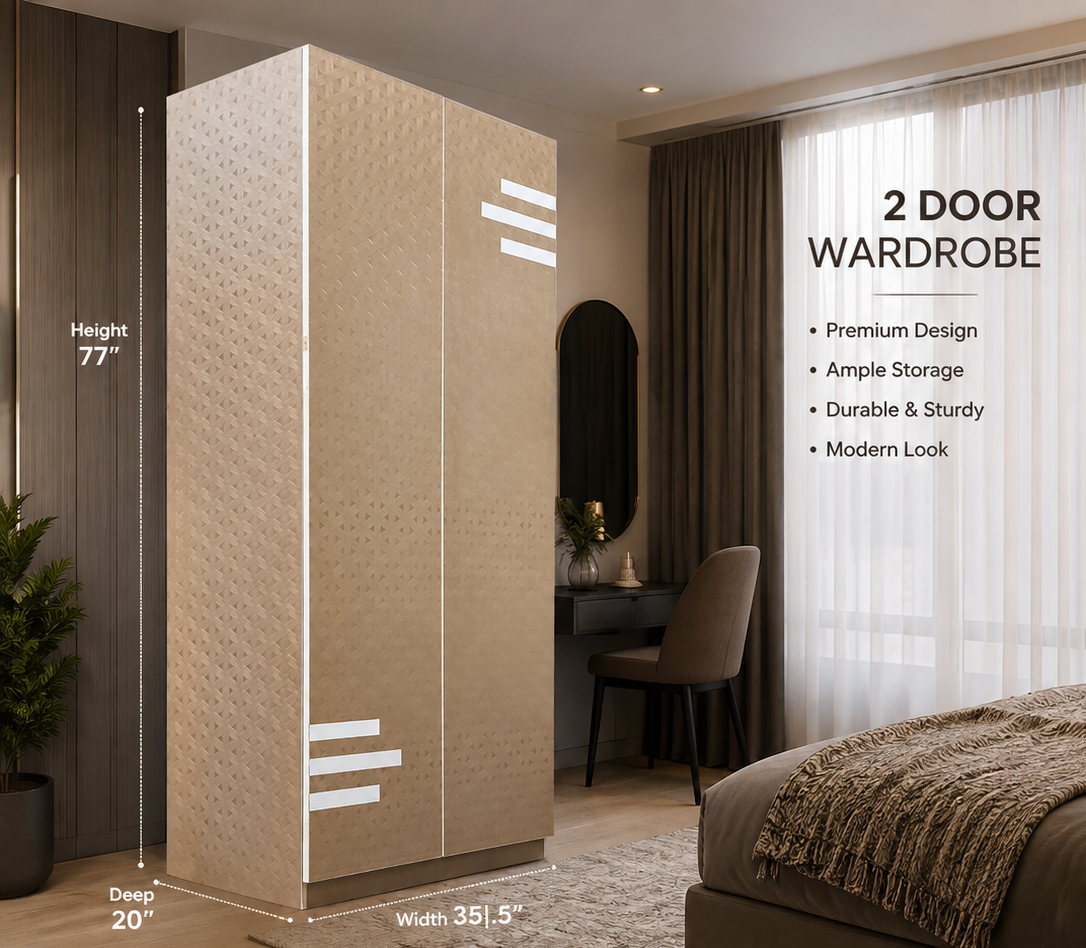 WOODSMAN IVORA DUO Premium 2-Door Modular Wardrobe image 4